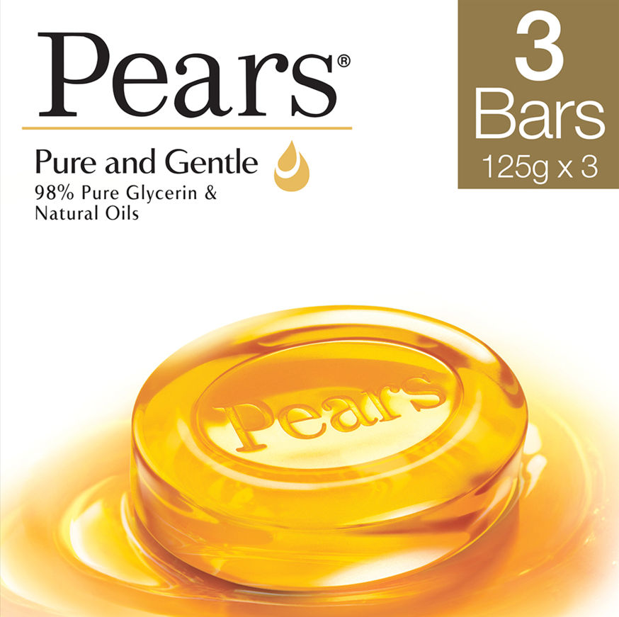 Pears Moisturising Bathing Bar Soap with Glycerine Pure & Gentle - For Golden Glow