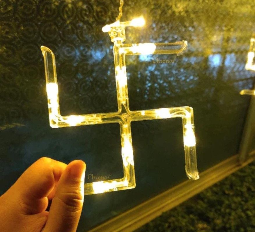 Desidiya Om Swastik Symbol Light - Sacred And Spiritual Lighting For Peaceful Spaces