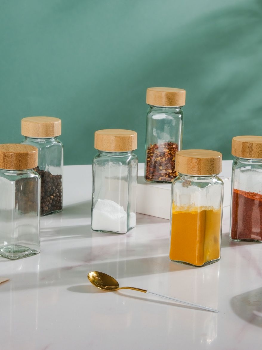 Nestasia Seasoning Jars With Lid Set Of 6 100ml