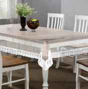Buy Kuber Industries PVC 45"x70 Inch Transparent 4 Seater Dining Table ...