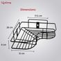 Buy Lifelong Bathroom Corner Shelf For Storage - Mild Steel Wall ...