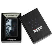 Zippo Classic Black Matte Two Wolves Design Windproof Pocket Lighter ...