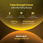 Nutrabay Pro Omega 3 Fish Oil Triple Strength 1000Mg 60Capsules - Buy ...