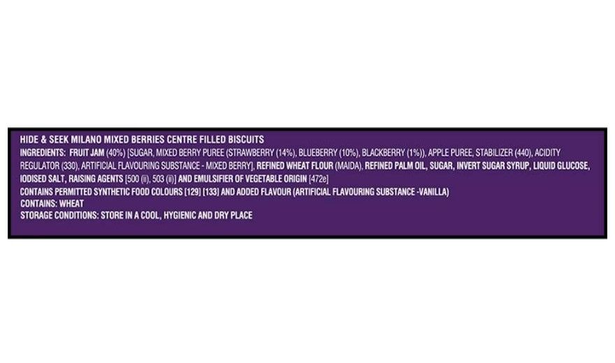 Parle Hide & Seek Milano Choco Filled Mixed Berries