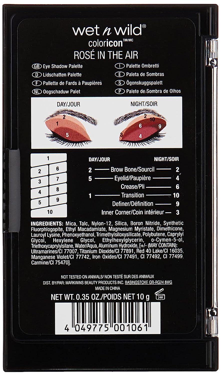 Wet N Wild Color Icon 10 Pan Palette - Rose In The Air