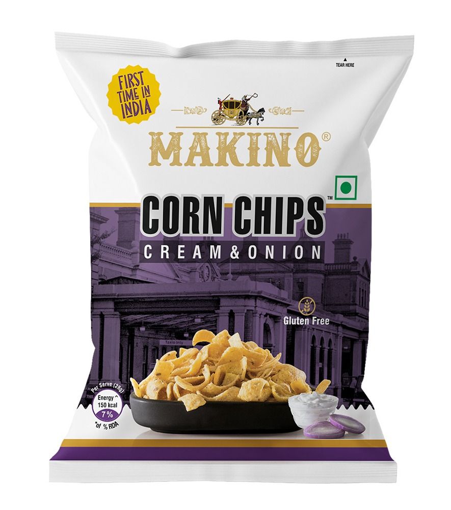 Makino Corn Chips - Cream & Onion