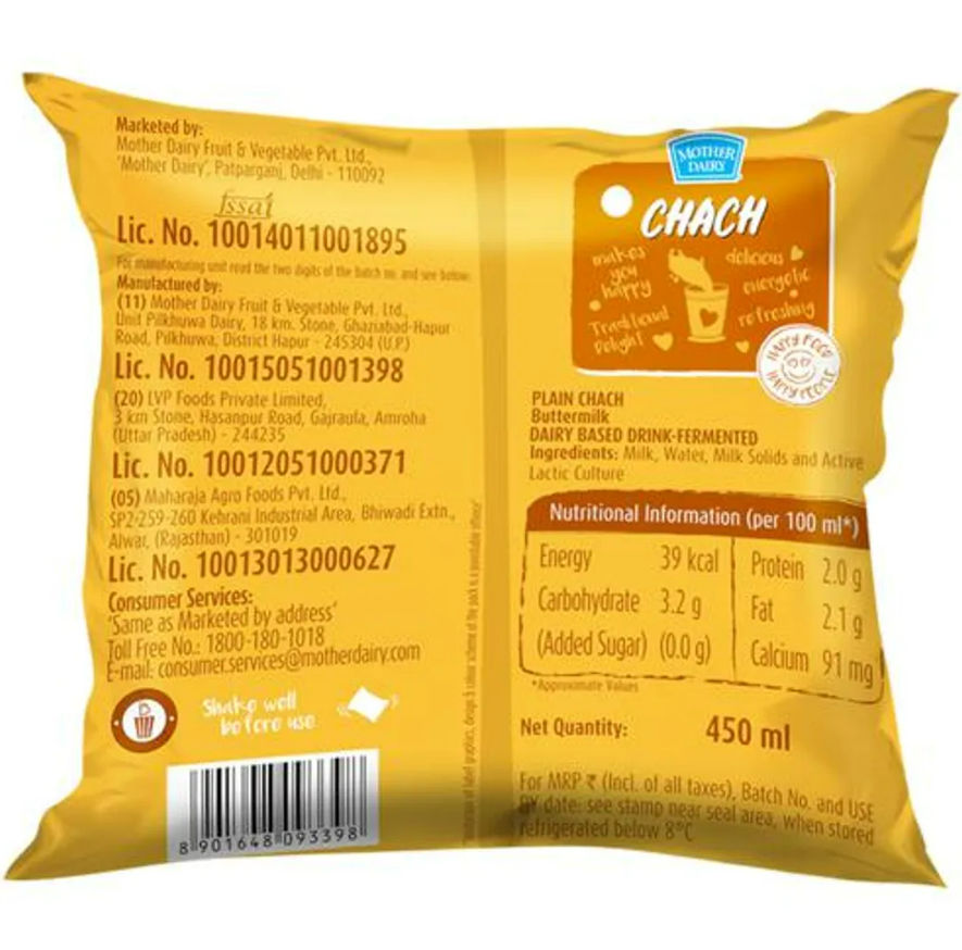Motherdairy Plain Chach Combo