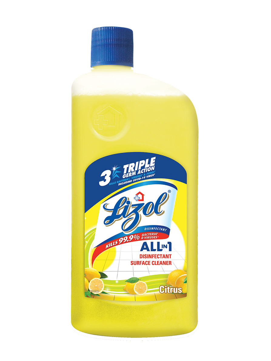 Lizol ALL IN 1 Disinfectant surface cleaner cirtus 