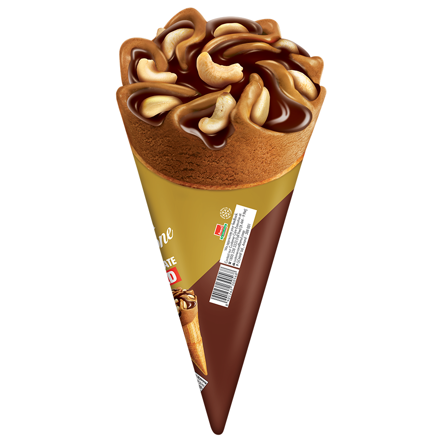 Amul Gold TriCone Chocolate Ice Cream Cone 120 ml Combo