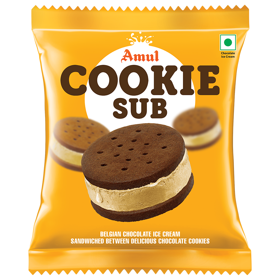 Amul Cookie Sub Belgian Chocolate Ice Cream