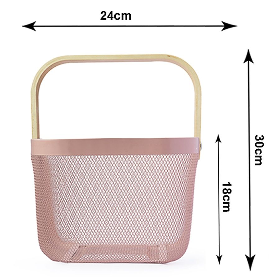 Petals Deep Multipurpose Basket Organiser Stand Fruit Basket | 25 x 25 x 18 Cm