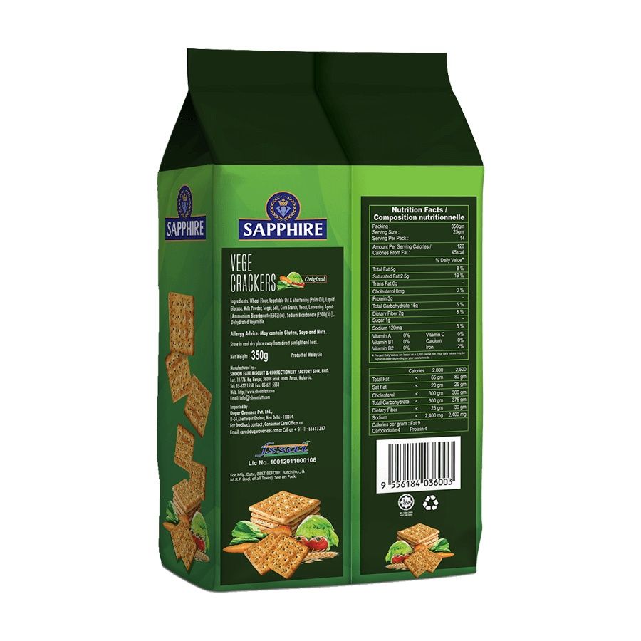 Sapphire Veg Cracker 350 g Combo
