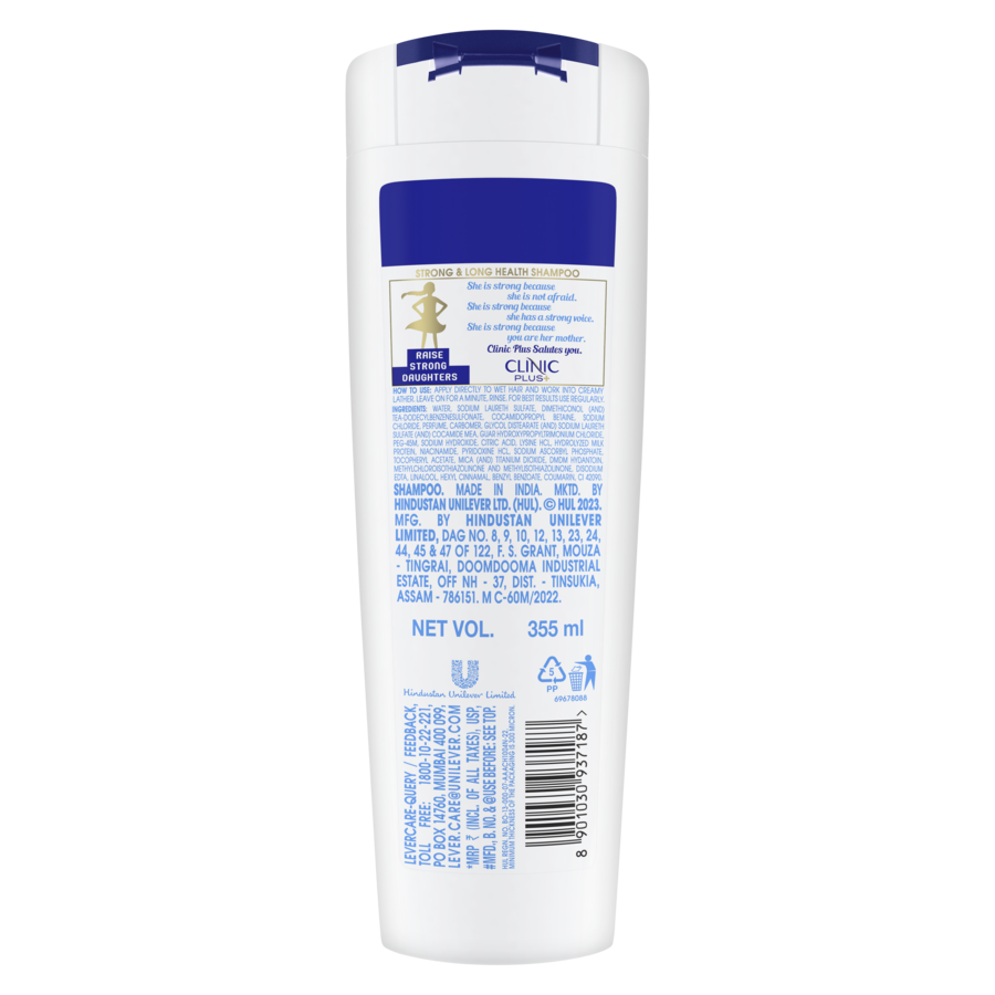 Clinic Plus Strong & Long Shampoo with Milk Proteins and Multivitamins