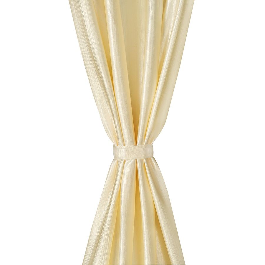 Antzco Plain Creme Window Curtain 5 ft x 4 ft | Pack of 2 | WC12