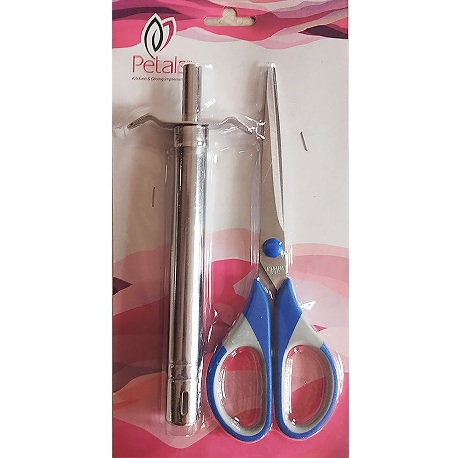 Petals 2 Pcs Gas Lighter & General Household Scissor Set