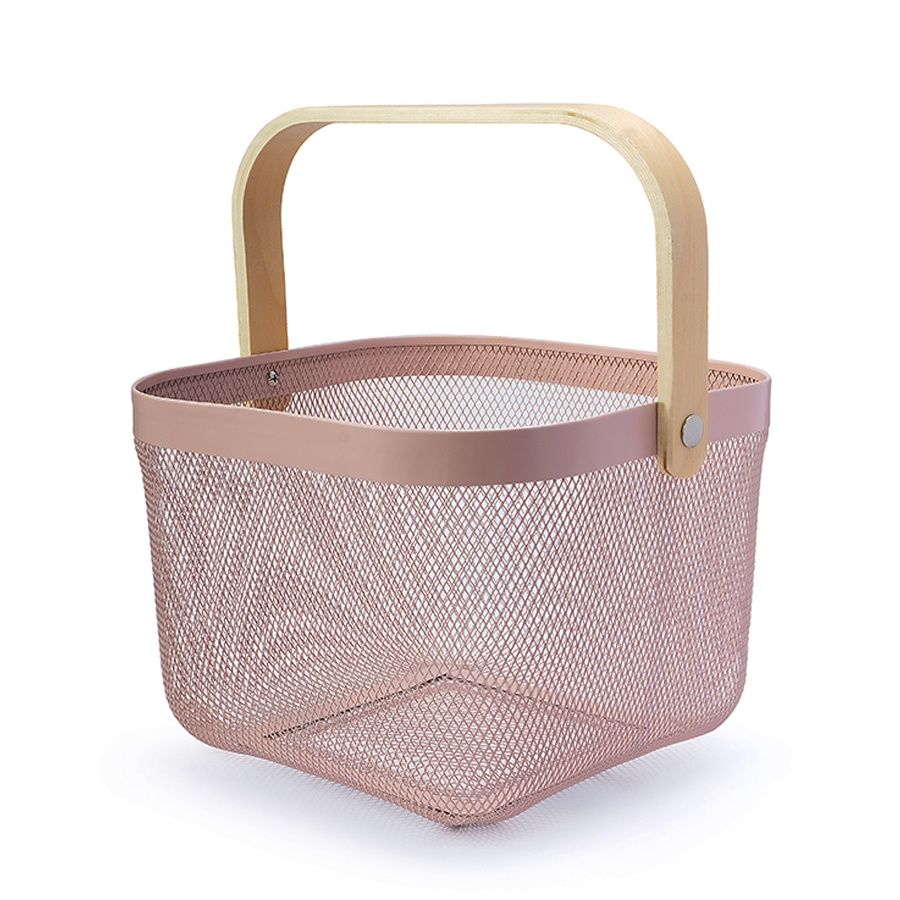 Petals Deep Multipurpose Basket Organiser Stand Fruit Basket | 25 x 25 x 18 Cm