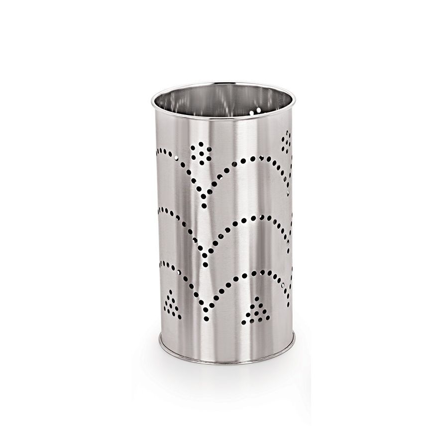 Petals Ss Multipurpose Serving Spoon Spatula Stand-decorator Holder | 19cm-7.5 Inch Ht