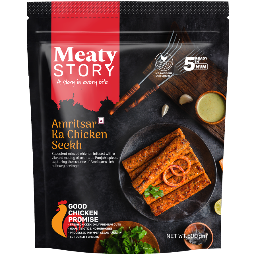 Meaty Story Amritsar Ka Chicken Seekh