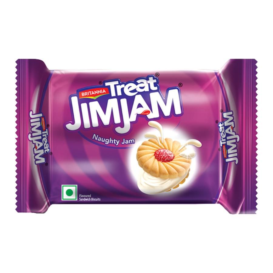 Britannia Treat Jim Jam Cream Biscuits 