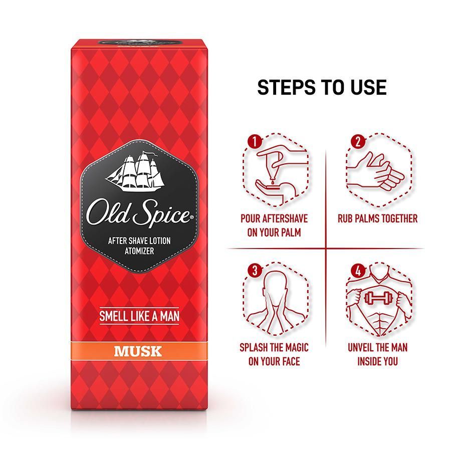 Old Spice After Shave Lotion Musk - Atomizer