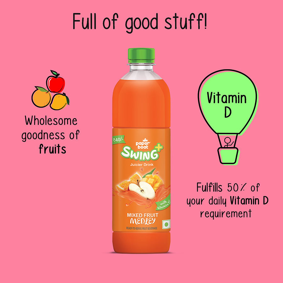 Paper Boat Swing Mixed Fruit Juice 600 ml Combo