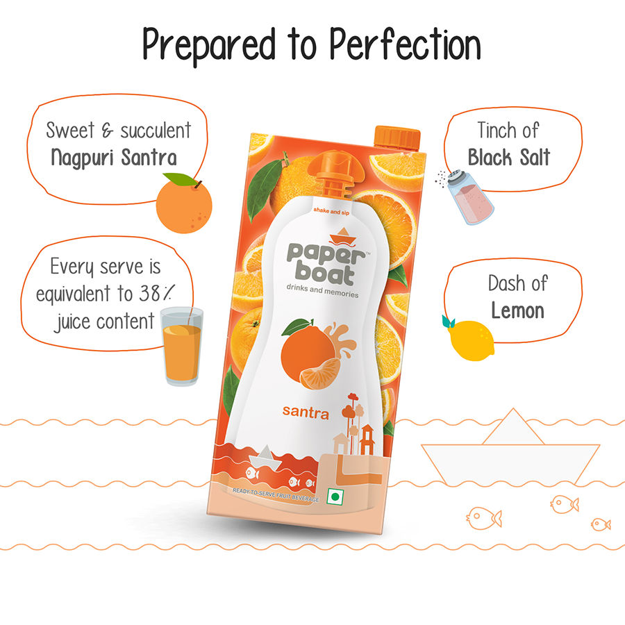 Paper Boat Santra Fruit Juice