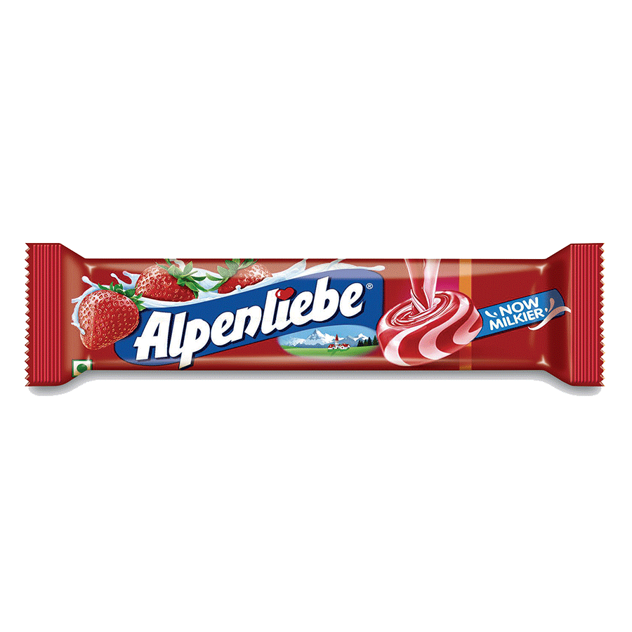 Alpenliebe Gold Cream Strawberry Candy Stick