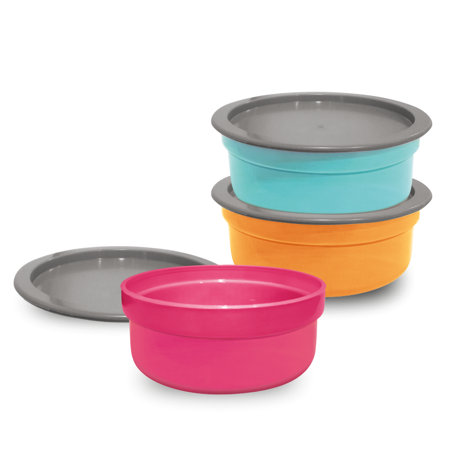 Asian Plastoware Dynamic Airseal Container Assorted - 3 Pcs