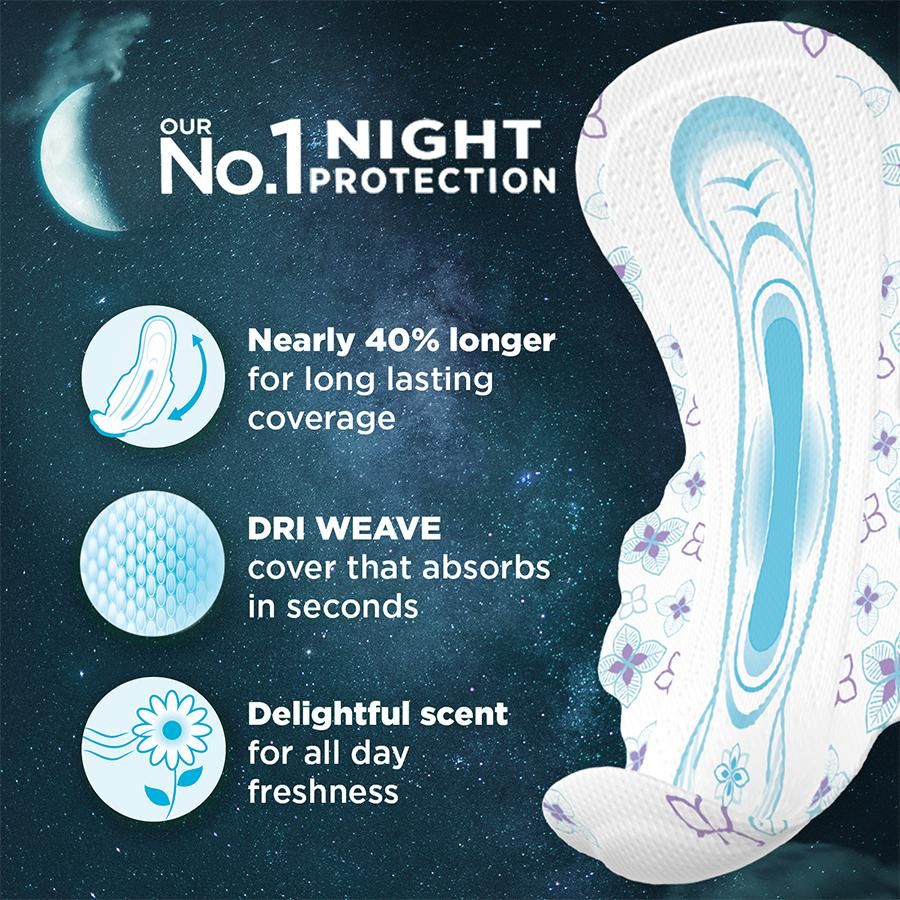 Whisper Bindazzz Nights XXL+ Sanitary Pads