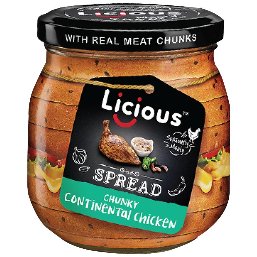 Licious Chunky Continental Chicken Spread Jar