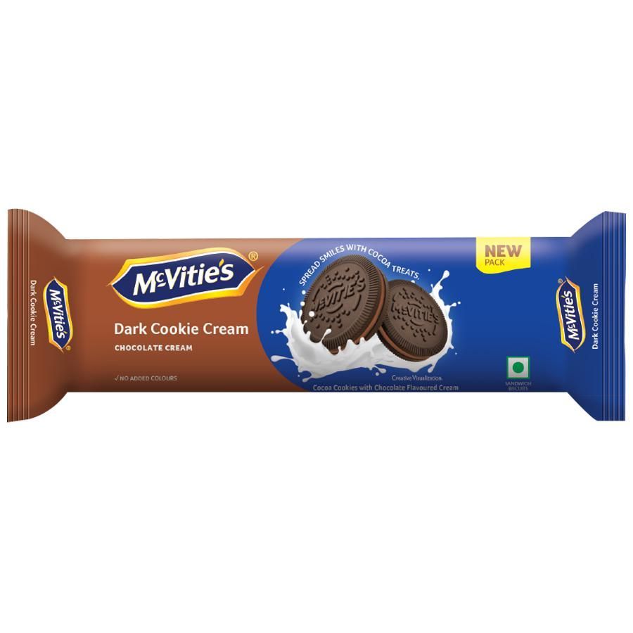 Mcvities Dark Cookies Cream Chocolate No Added Colours