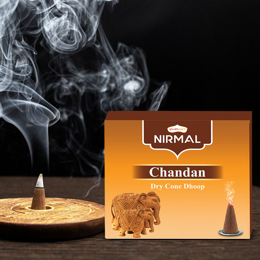 Shubhkart Nirmal Chandan Dry Cone Dhoop 10 pc Combo