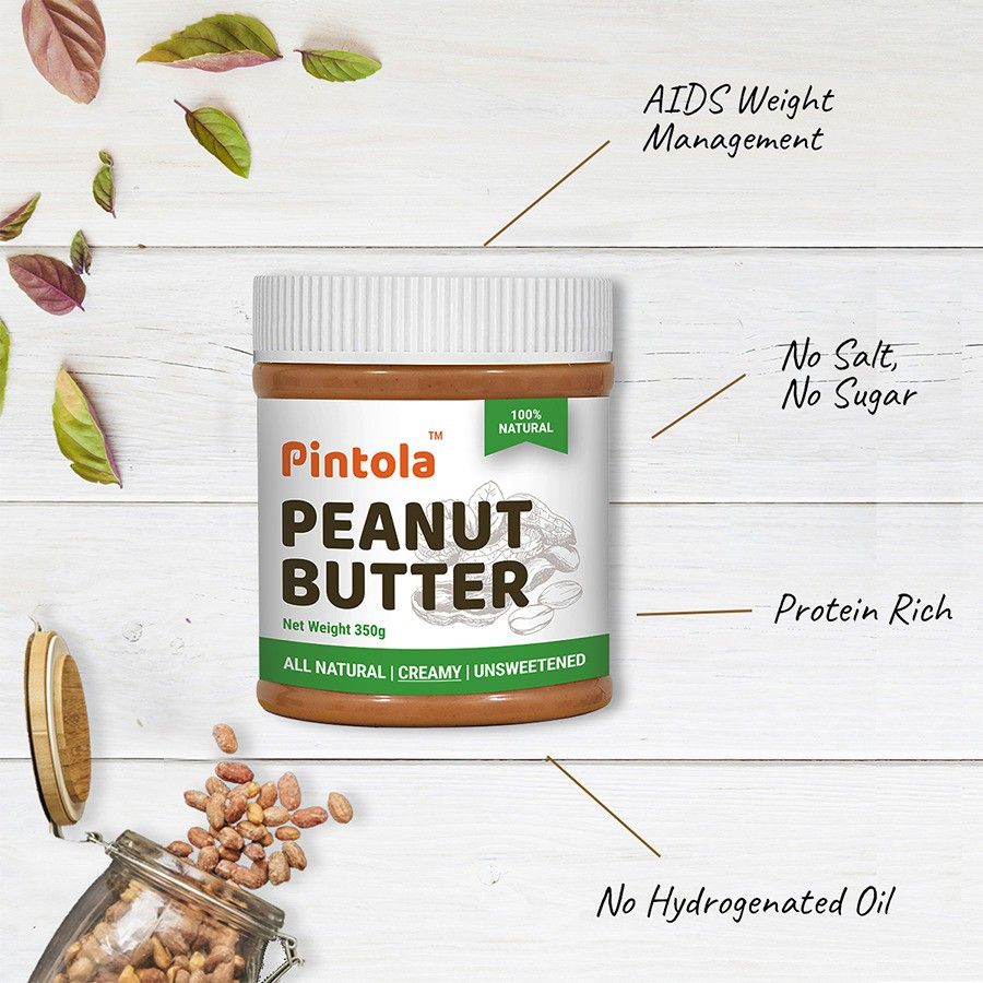 Pintola All Natural Peanut Butter Crunchy 1 kg Combo
