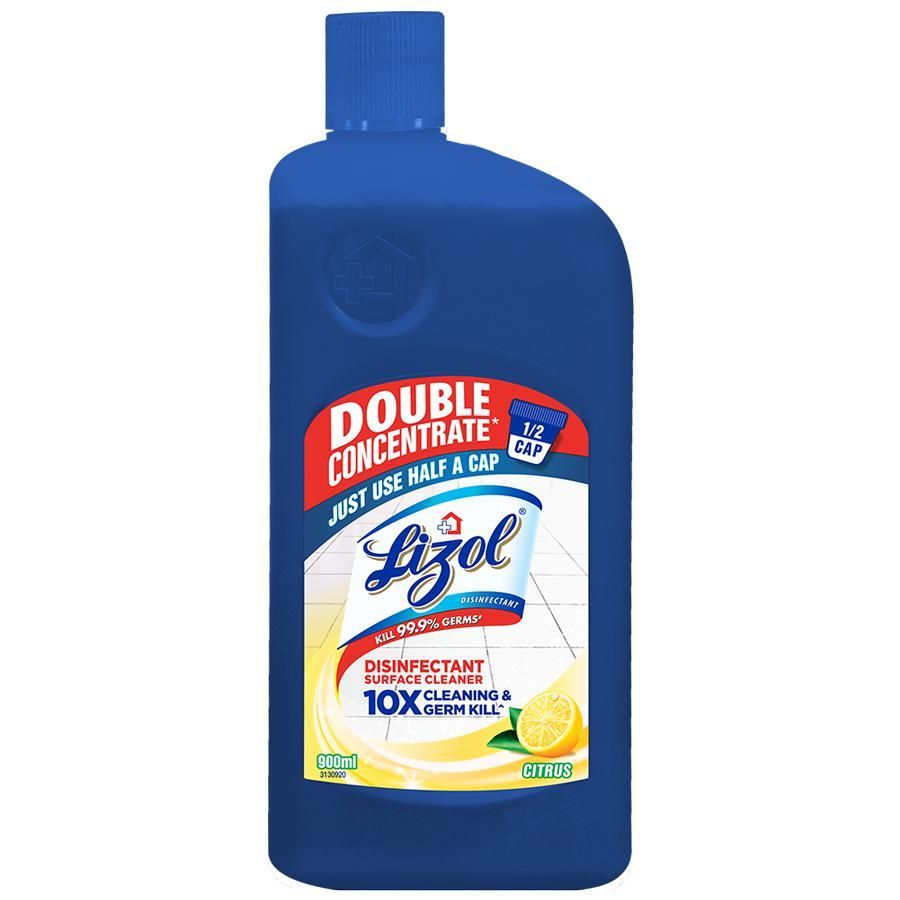 Lizol Double Concentrate Disinfectant Floor Cleaner Citrus
