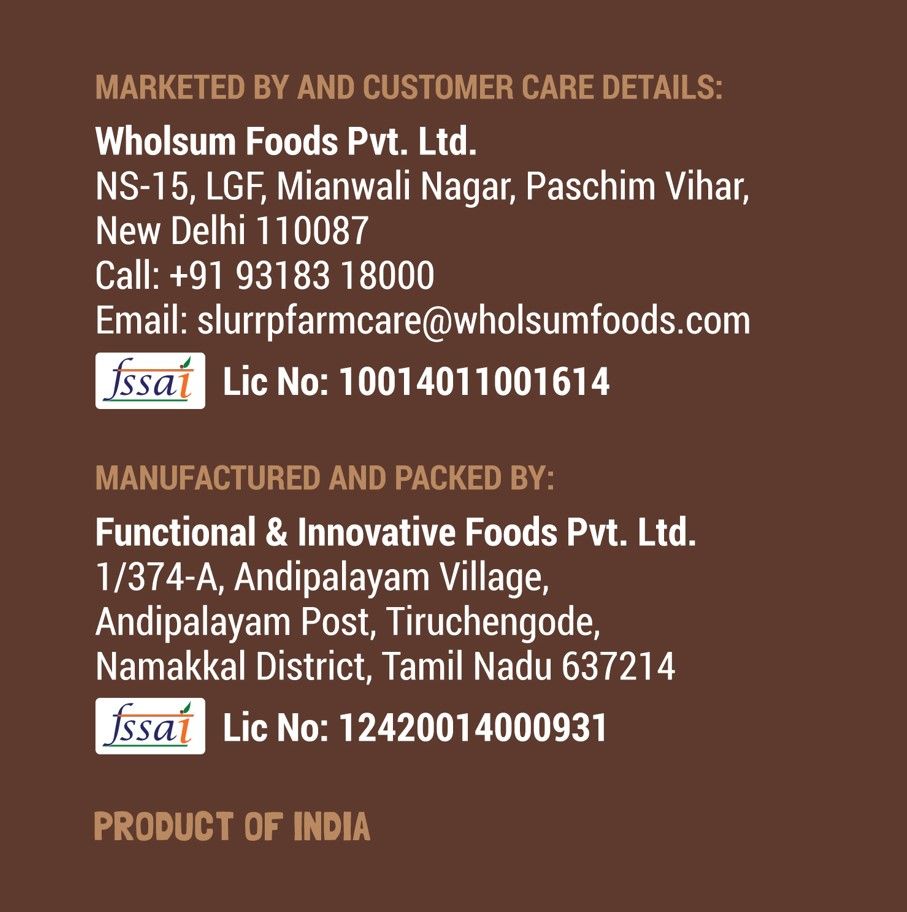 Slurrp Farm No Added Sugar | No Salt | Sprouted Ragi Powder | No Milk