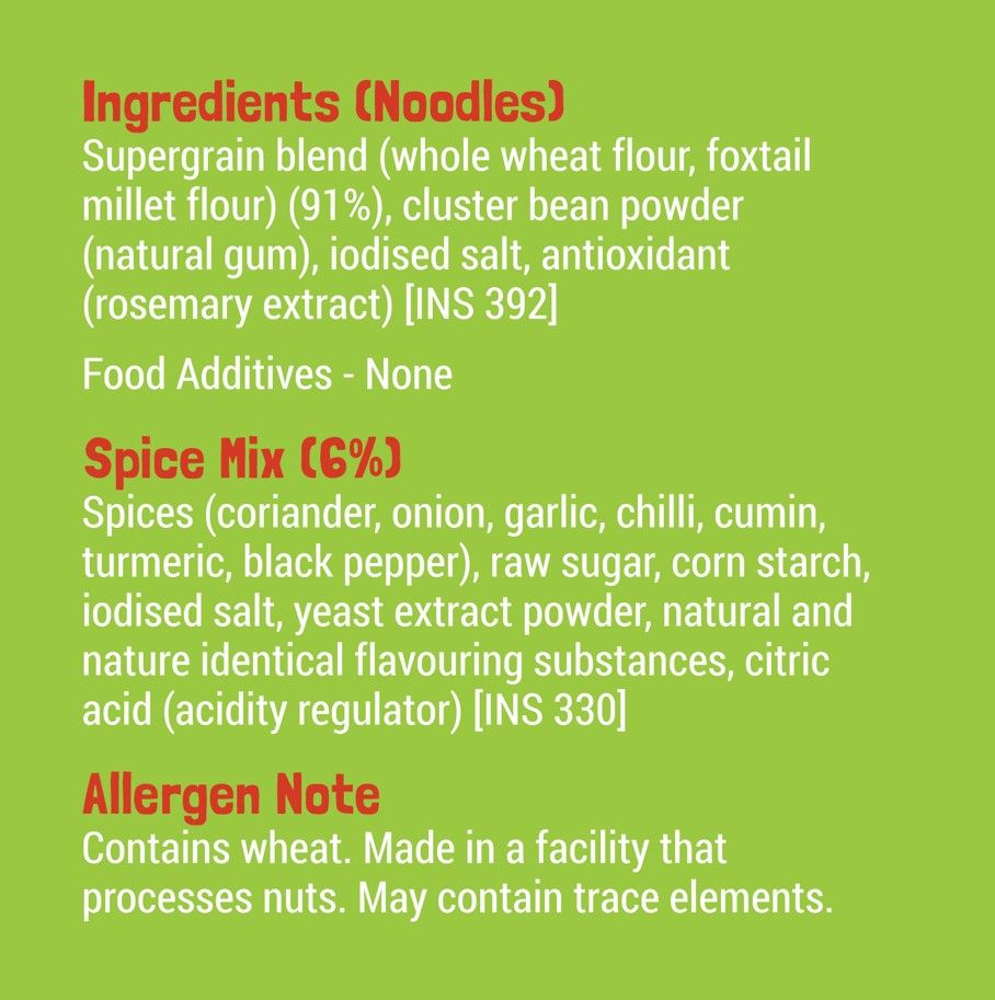 Slurrp Farm Millet Noodles - Mild Masala | No Maida and Not Fried 192 g Combo