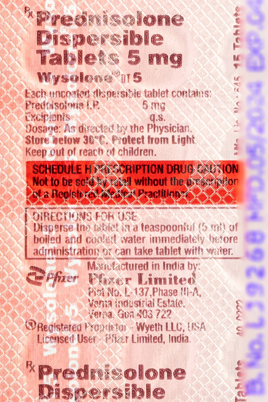 Wysolone 5 Tablet Dt