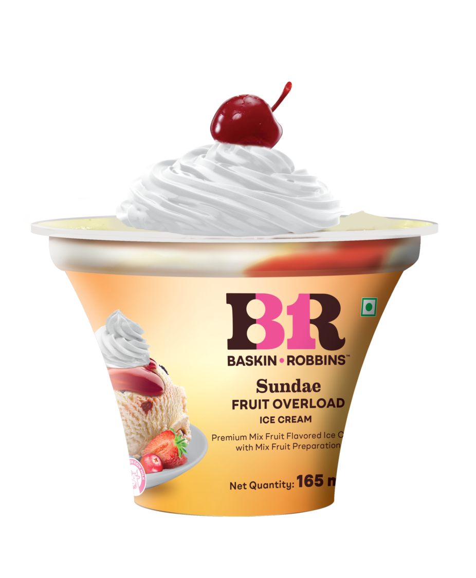 Baskin Robbins Fruit Overload Sundae Ice Cream Cup