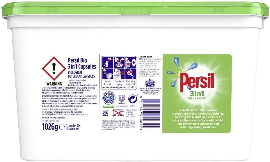 Persil 3 In 1 Bio Detergent Capsules
