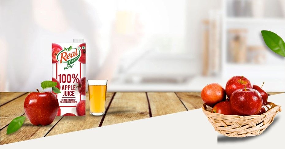 Real Activ 100% Apple Juice With No Added Sugars & Preservative