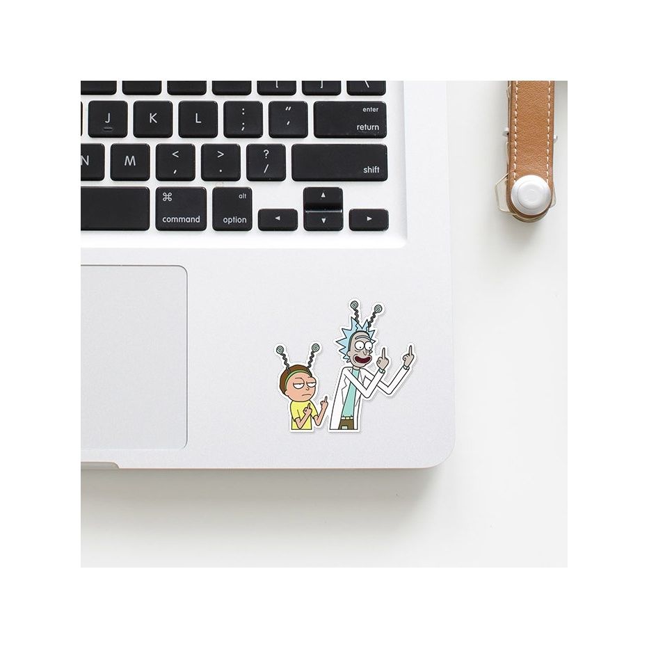 House Of Festivals Flip Off - Rick And Morty Official Sticker