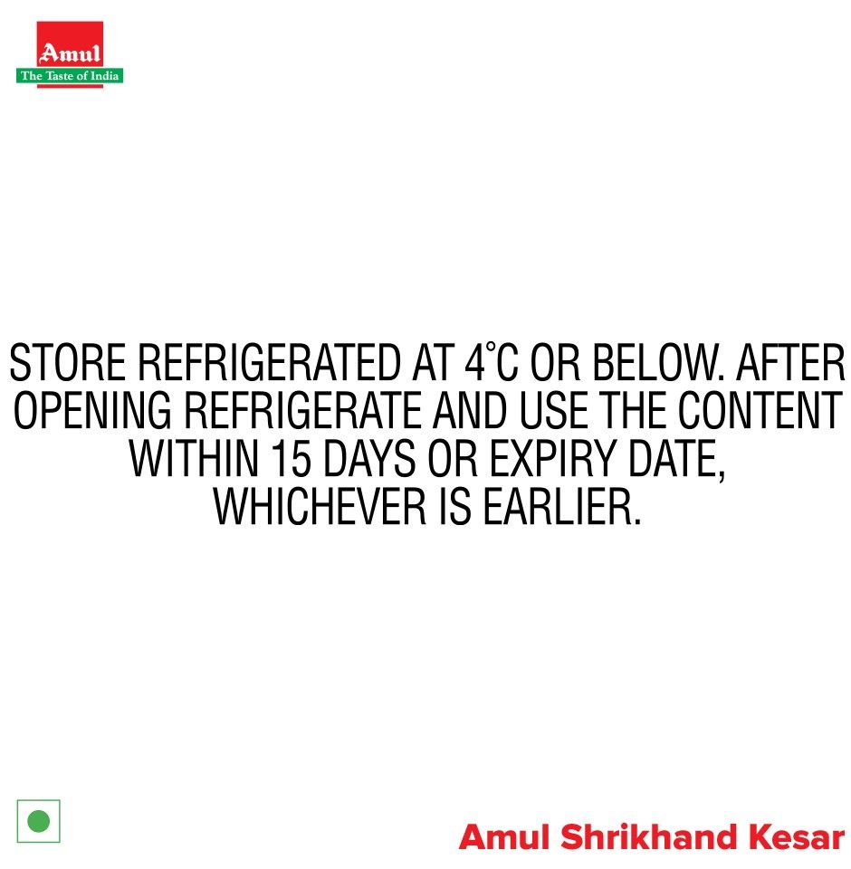 Amul Shrikhand Kesar 500 g Combo