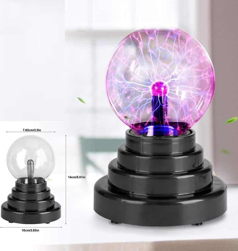 Hashwow Modern Adjustable Rechargeable Led Plasma Table Lamp (Black)