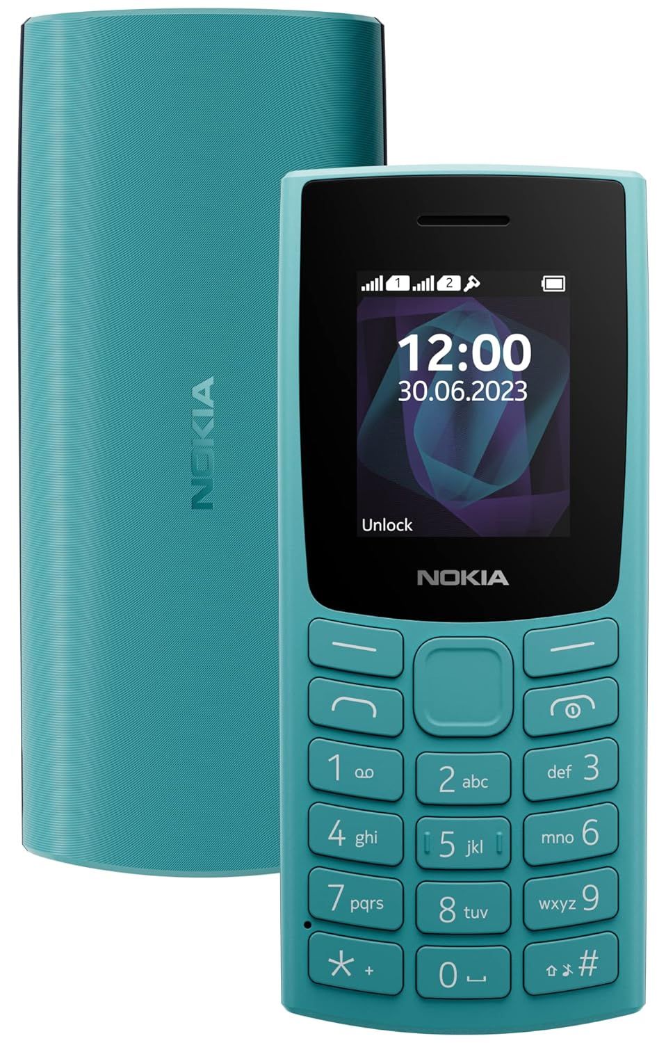 Nokia 105 Classic Single Sim Keypad Mobile | 1.7" Display | 800mAh Battery | Built in UPI | Cyan