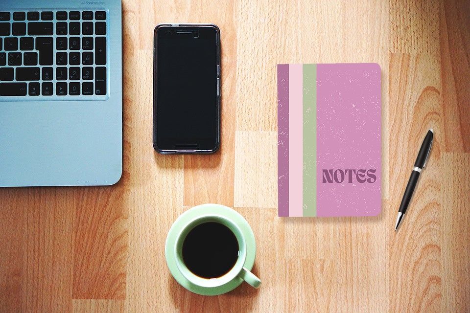 Journo By Drawguud 70 Gsm A5 Notebook : Ruled |120 Pages (Purple Notes)