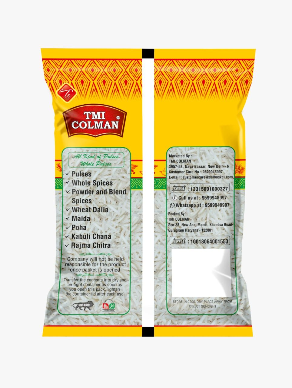 TMI COLMAN 1121 Basmati Rice - Mogra Raw | Broken
