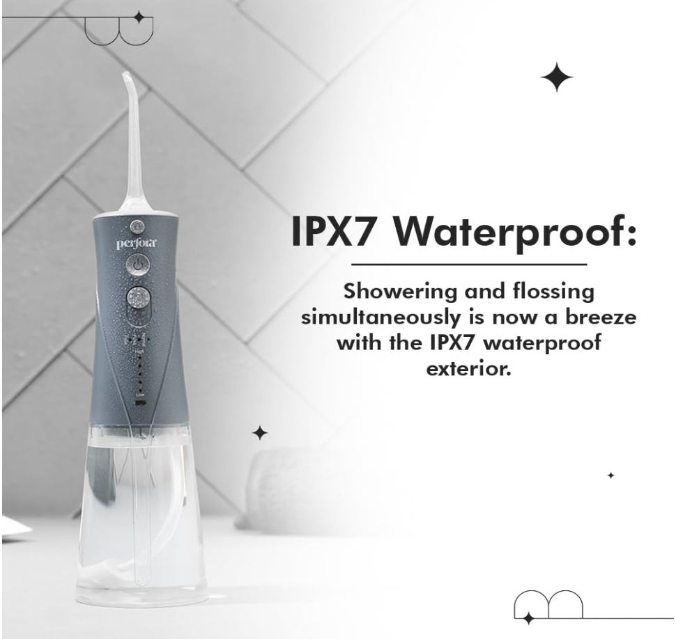 Perfora Power Dental Flosser - 3 Modes & 2 Nozzles
