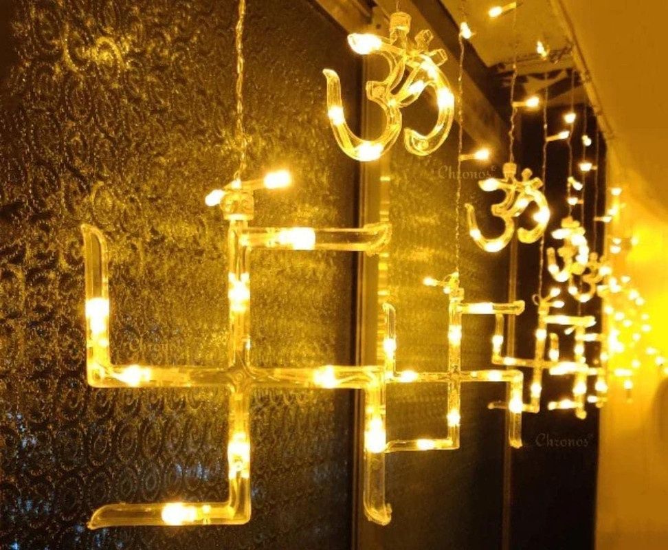Desidiya Om Swastik Symbol Light - Sacred And Spiritual Lighting For Peaceful Spaces