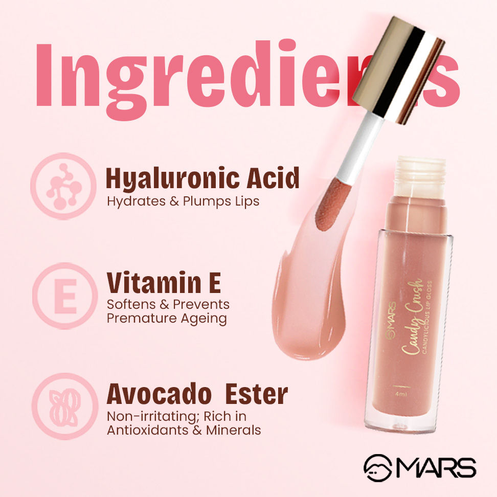 MARS Cosmetics Candylicious Colored Lip Gloss For Women ( 09-Magic Pop )