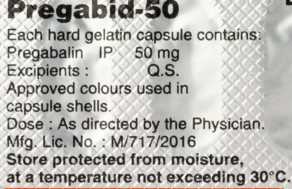 Pregabid-50 Capsules